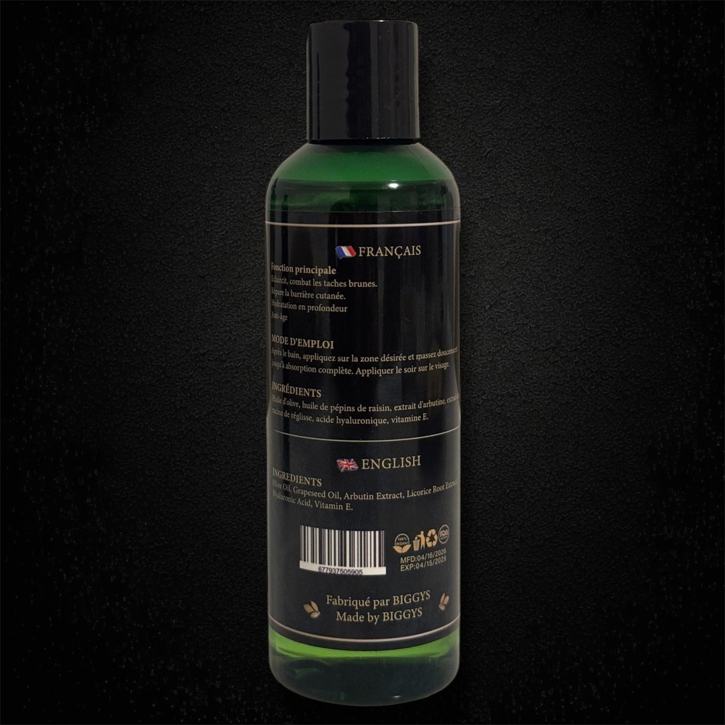 BIGGYS Huile de Busserole Premium 200ml