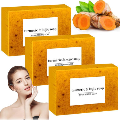 Lot de 3 Savon Clarifiant au tumeric et Kojic 100g