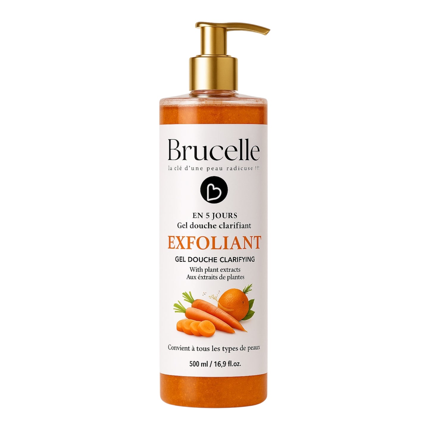 GEL DE DOUCHE EXFOLIANT et ÉCLAIRCISSANT